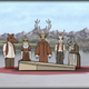 Just your average family wearing animal heads standing in a lake around a bleeding coffin, you know.